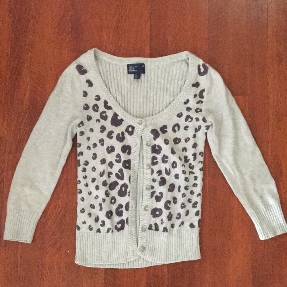 Printed cardigan